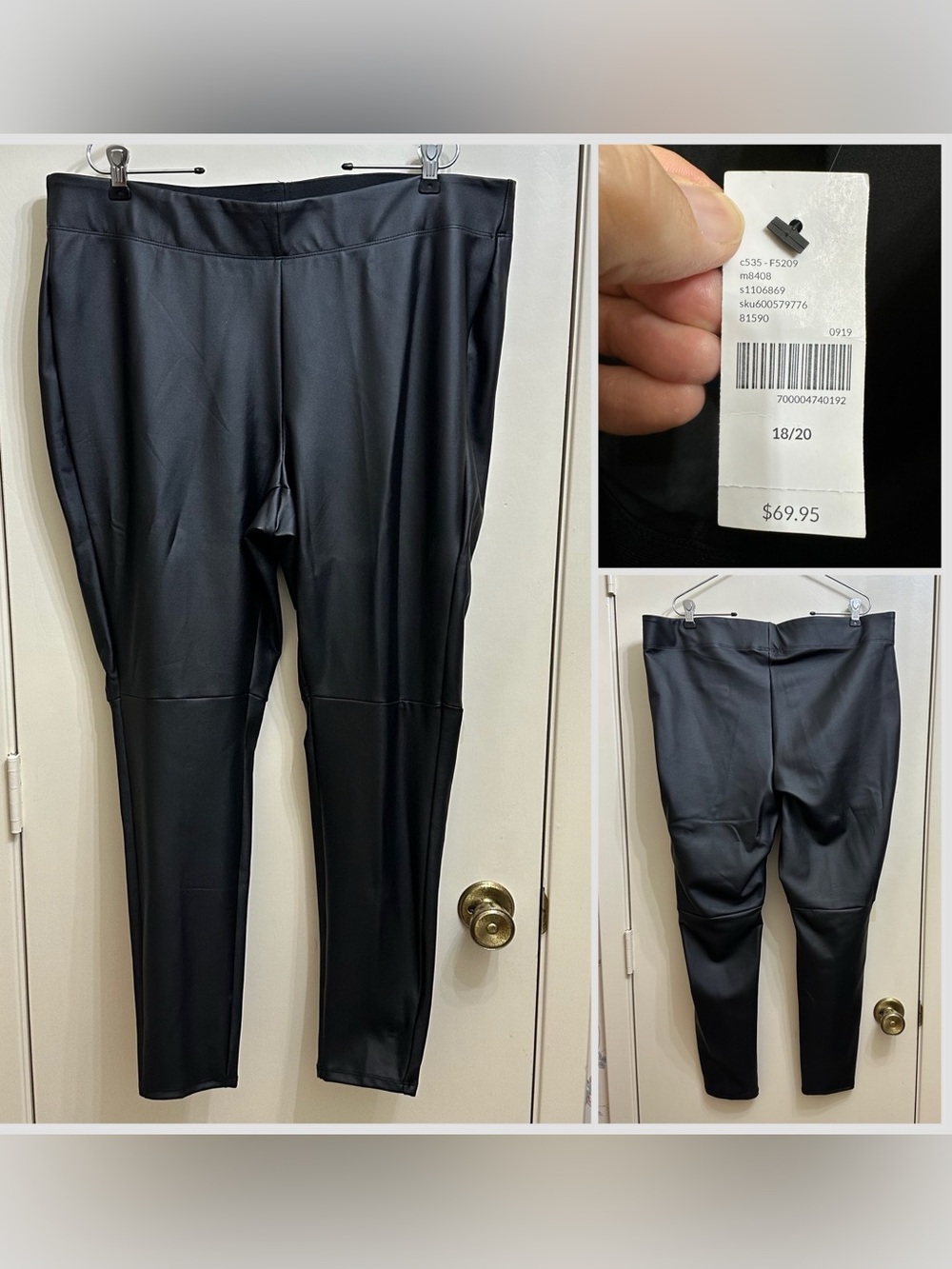 BNWT! Lane Bryant Faux-Leather Leggings - 18/20